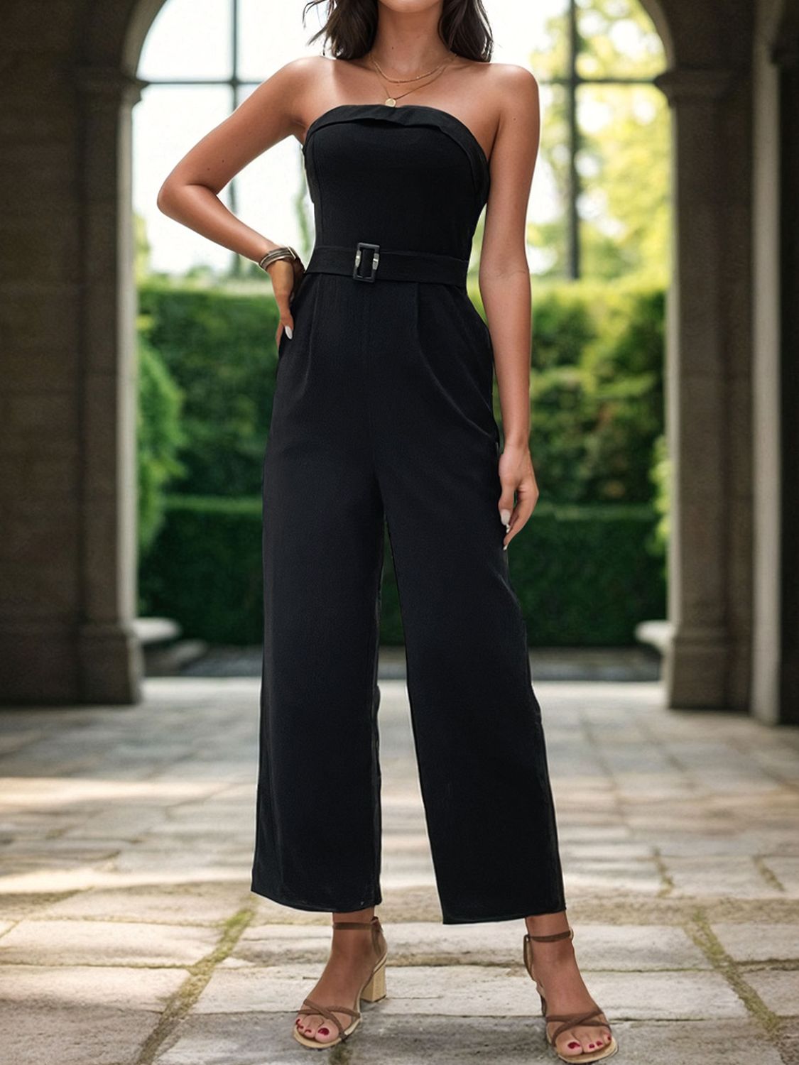 Tube Jumpsuit with Pockets - PFgoods.com