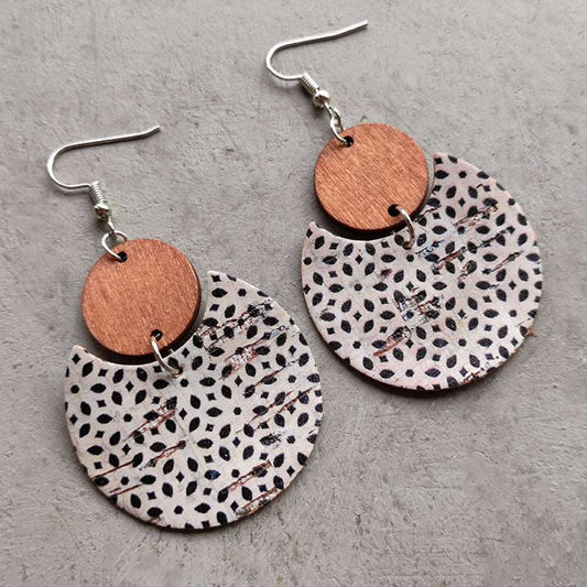 Boho Wood Dangle Earrings - PFgoods.com