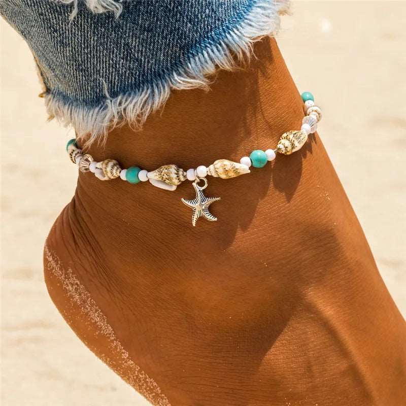 Boho Shell Beach Anklet - PFgoods.com