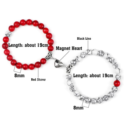 Heart Magnet Couple Or Friendship Bracelets - PFgoods.com